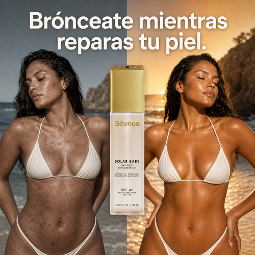 Sövnea Aceite Bronceador - Repara Tu Piel Mientras Se Broncea