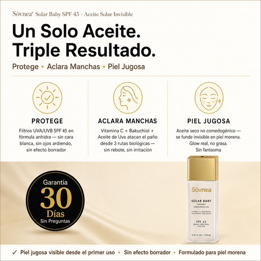 Sövnea Aceite Bronceador - Repara Tu Piel Mientras Se Broncea